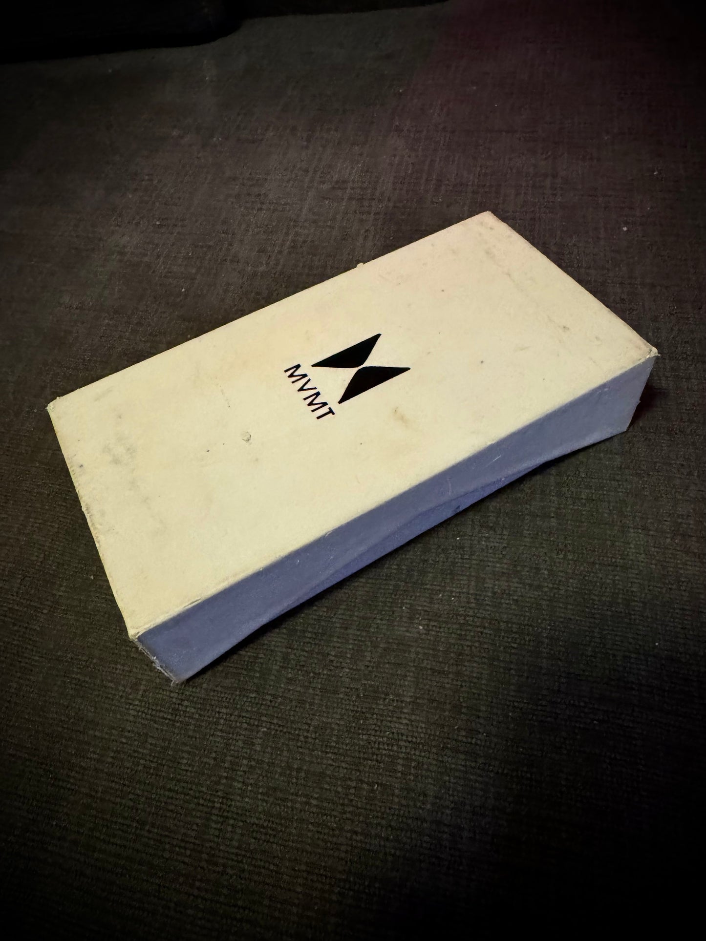 MVMT Watch Classic Grey/Blue And Light Brown Sand Leather Band. Original Box - 2015