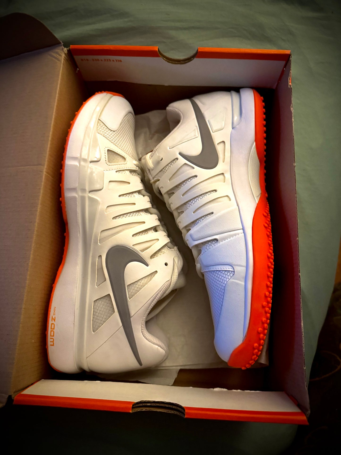 Nike Zoom Vapor 9 Tour Grass LE Banned (RARE) Roger Federer Size 10.5US - 2013