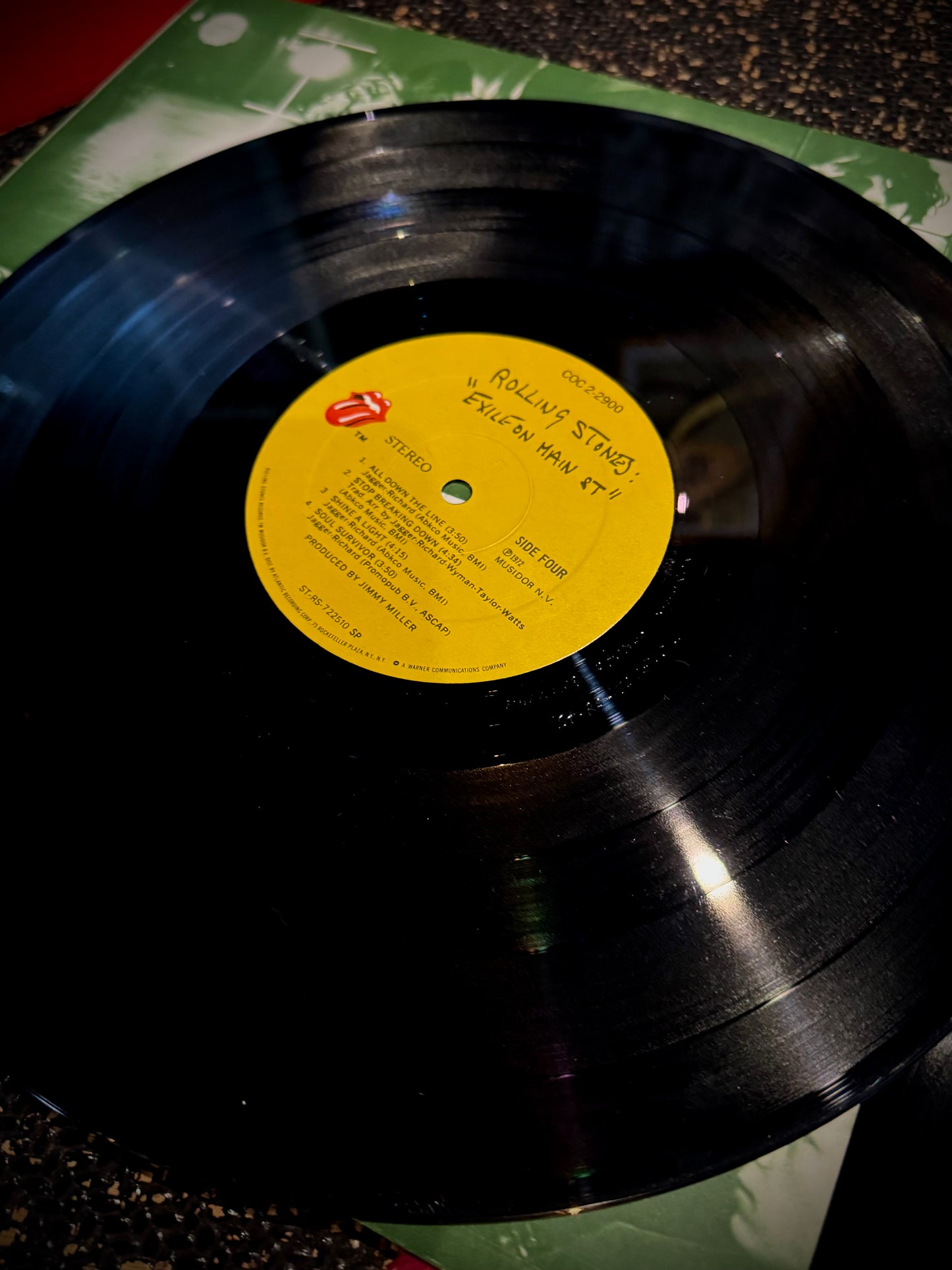 Rolling Stones Exile on Main Street Record - 1972 Rare First Print USA Double Vinyl