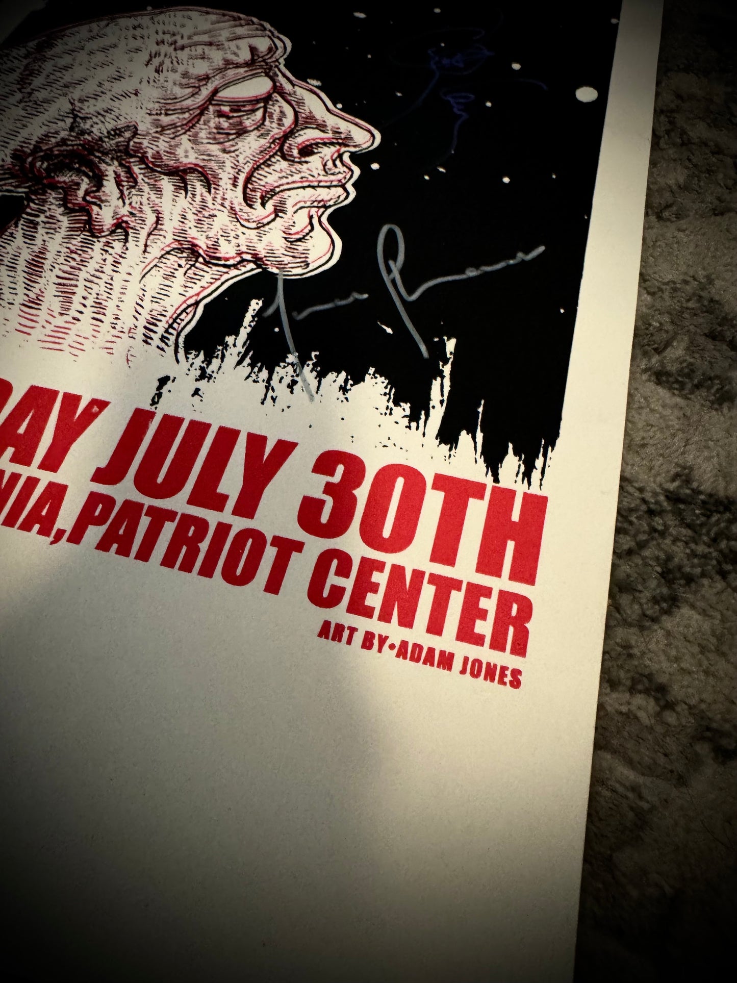 TOOL Poster Adam Jones drawing signed by the band and numbered 329/450 - 2009