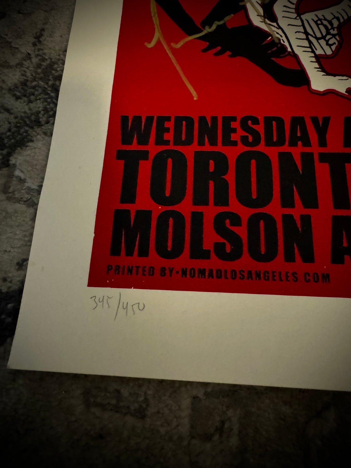 TOOL Poster Adam Jones drawing signed by the band and numbered 345/450 - 2009