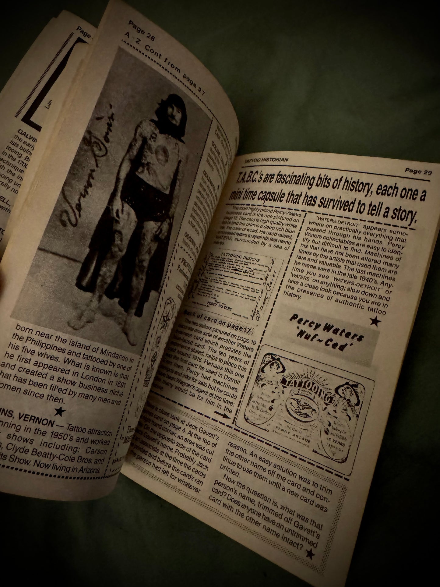 The Tattoo Historian Magazine Number 11 featuring Percy Waters Spring/Summer - 1987