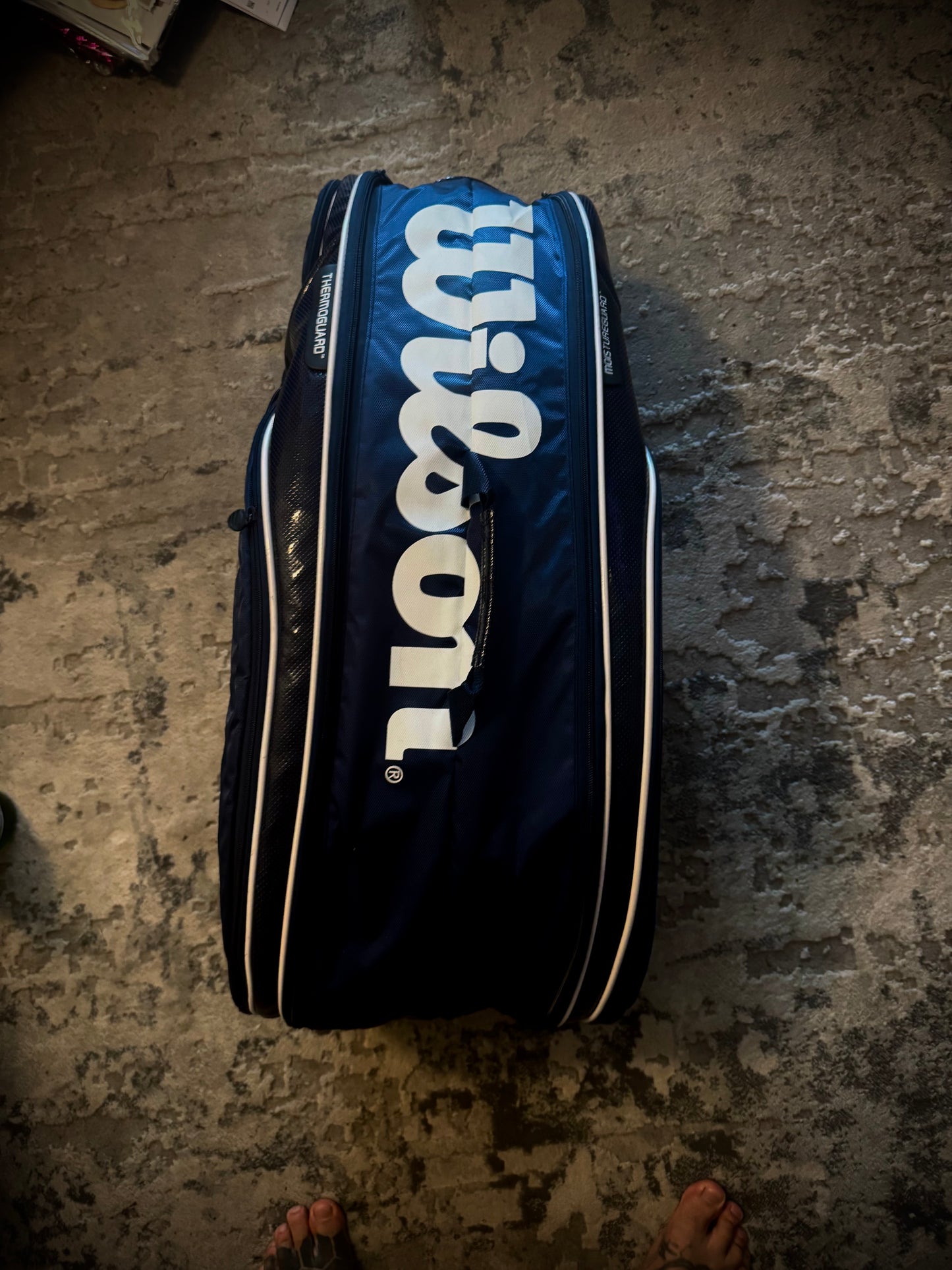 Wilson Tour 9 Rare Tennis Racquet Bag Del Potro Era Sparkle Blue - 2011