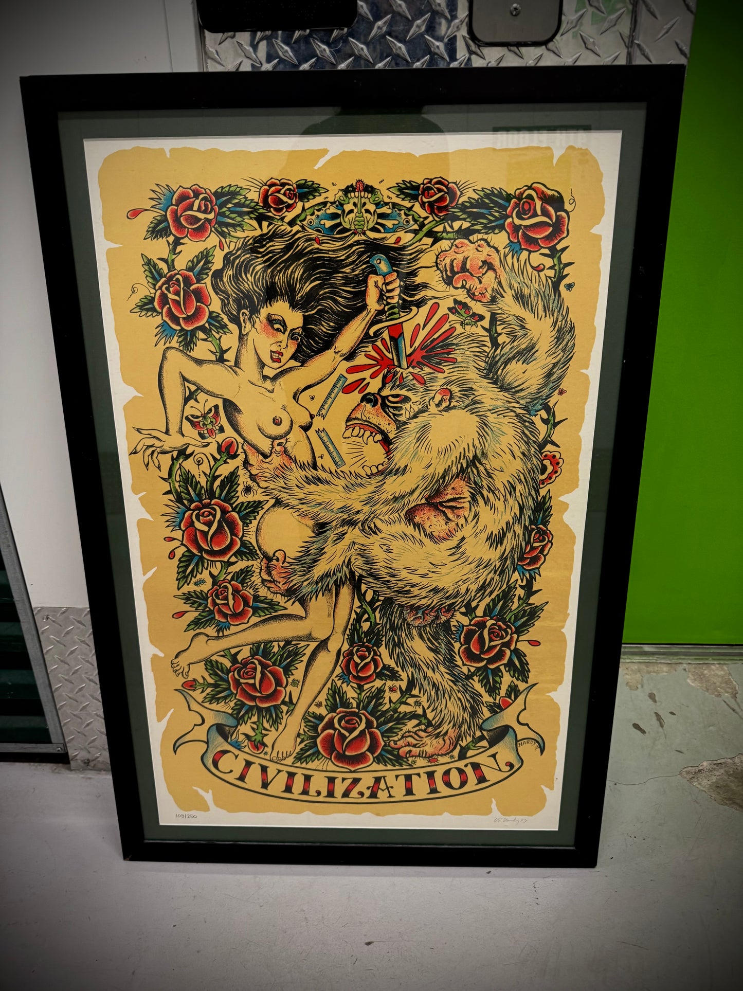 Ed Hardy’s Civilization Rare Print LE 109/250 - 1997
