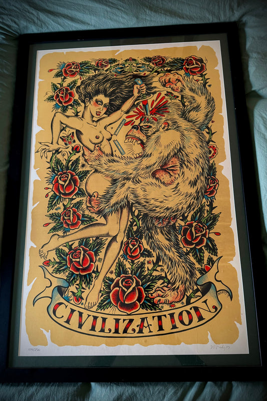 Ed Hardy’s Civilization Rare Print LE 109/250 - 1997