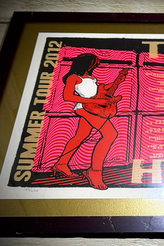 Helmet USA Tour Poster with Toadies and Ume - 2012 Limited Edition 152/200 Designed and Signed by Lindsey Kuhn
