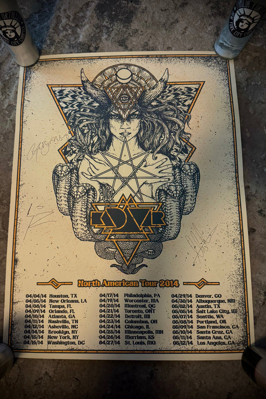Kadavar Signed North American Tour Poster - 2014