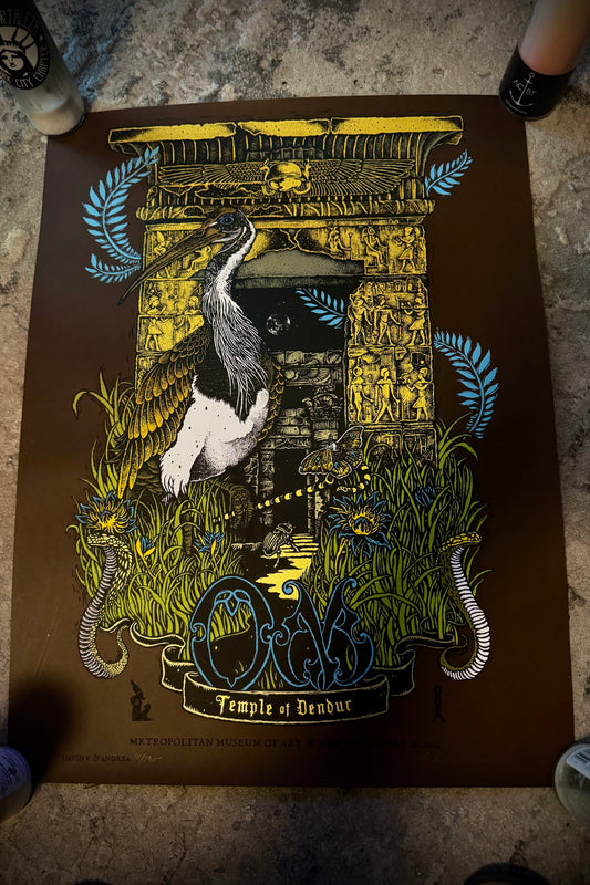 OM Temple of Dendur Poster by David D'Andrea at The MET New York City - 2013 Limited Edition 111/150