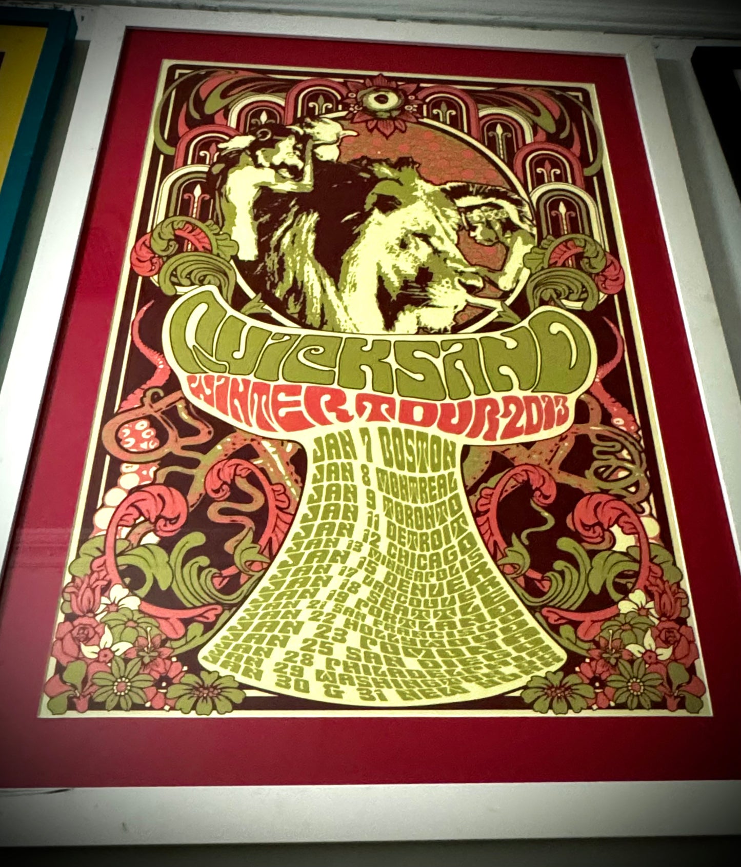 Quicksand 2013 Winter Tour 24x17 Screen Printed Serigraph Poster