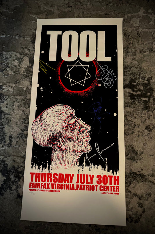 TOOL Poster Adam Jones drawing signed by the band and numbered 329/450 - 2009
