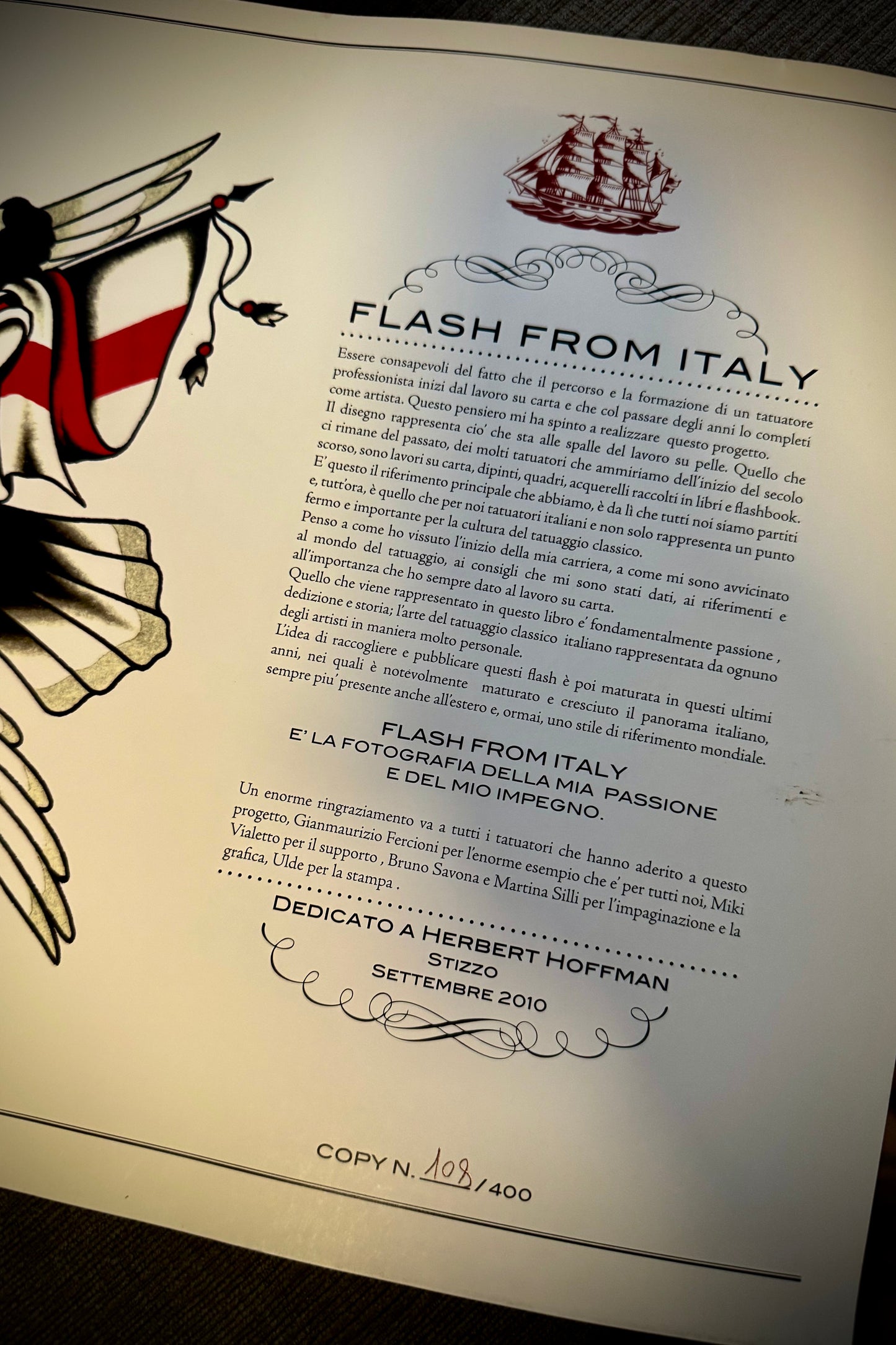 The Original Flash from Italy Volume 1 - 2010 Limited Edition 108/400