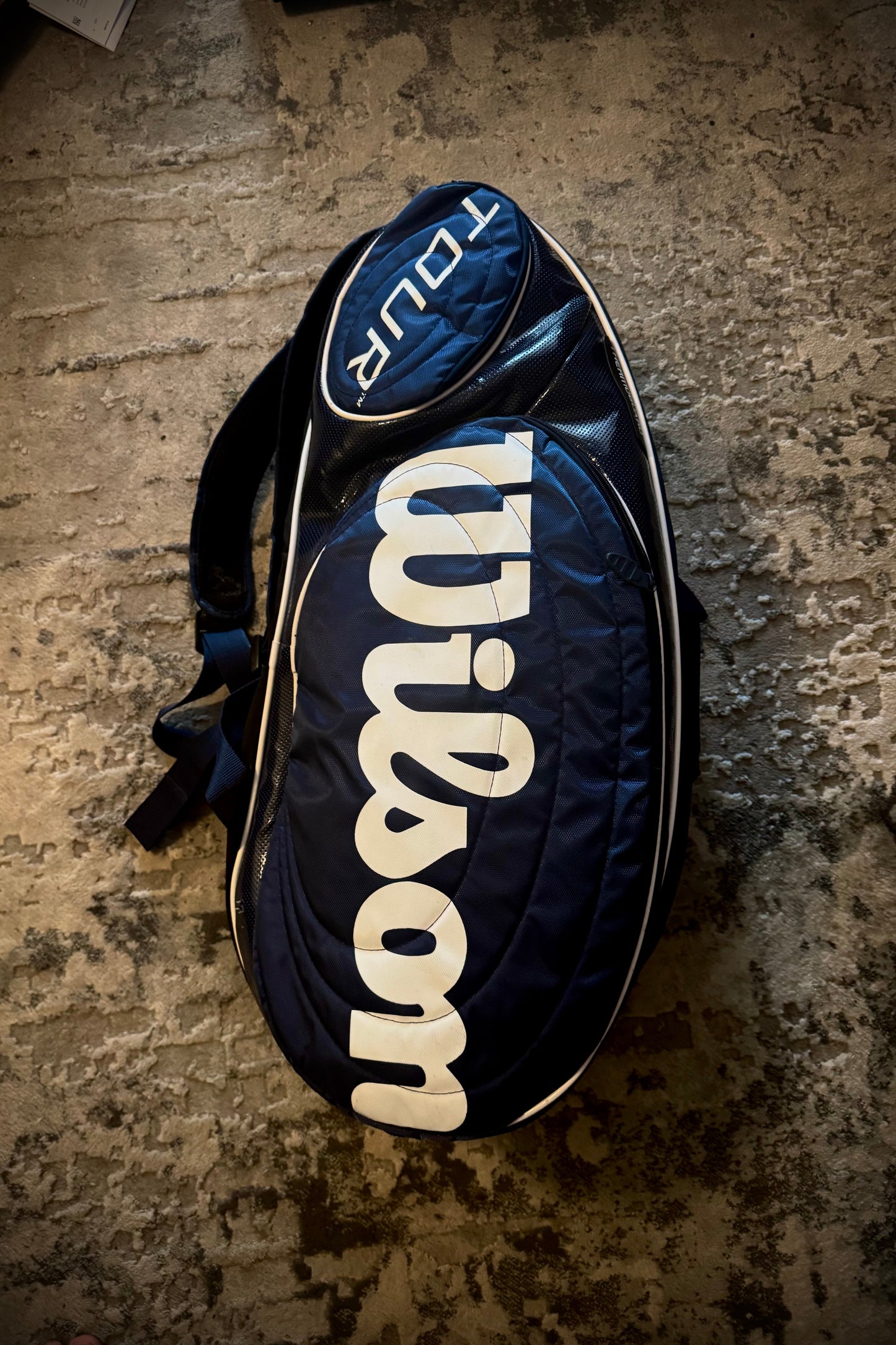 Wilson Tour 9 Rare Tennis Racquet Bag Del Potro Era Sparkle Blue - 2011