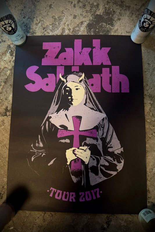 Zakk Sabbath OFFICIAL Tour Poster - 2017